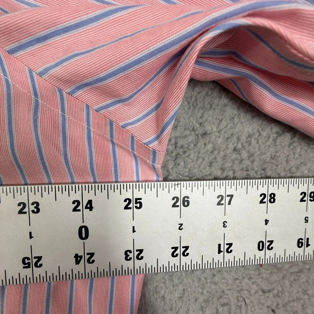 Brooks Brothers Mens Striped Button Down Shirt Slim Fit‎ Non Iron Dress Shirt